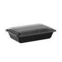 Black Rectangular Microwave Dishes 12 oz 150 Count
