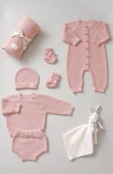  Rose Scalloped Set | طقم وردي بأطراف صدفية