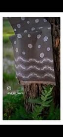 Purple Flowers Shawl