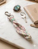 Multicolour Wrist Bracelet Keychain