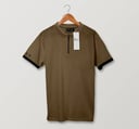 بولو اخضر واسود Slim Fit