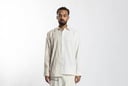 Half Strips Beige Polo