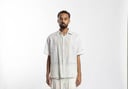 MANDARIN White Embroidered Polo