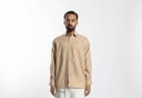 Beige Long-Sleeved Polo