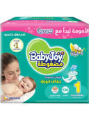 Compressed Diamond Pad Diapers, Jumbo Box, Size 1, 136 Count, Up to 4 kg