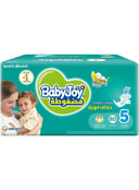 BabyJoy Compressed Diamond Pad, Size 5, Junior, 14-25 kg, Jumbo Box, 80 Diapers