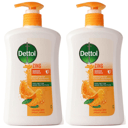 Bundle Of 2 Dettol AntiBacterial Liquid HandWash, Zing, Orange Zest - 400 Ml