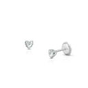 Heart shaped Diamond Earrings