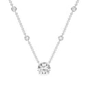 the Floral Solitaire Pendant with Diamond-Cut Chain (pre order)