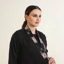 حرير مغسول اسود مع شك ترتر