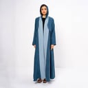 Blue washed silk 