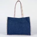 حقيبة قماشية لحفظ ادوات الحياكة والخيوط THE BLOOM TOTE BAG