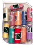 مجموعة خيوط مكائن الخياطة الدرجات الفاتحة  عدد 11 حبة