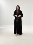 مخمل مع قيطان اخضر