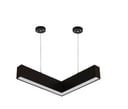 كشاف زاوية L بنل اسود + المطور 3CCT لون الانارة قابلة للتغيير ( 3K,4K,6.5K ) 30 سم- ضمان 3 سنوات