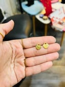 Gold tiff*ny earring heart shape 2