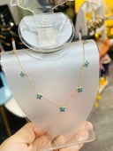 Blue butterfly necklace 