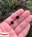 Stainless earring black stone 