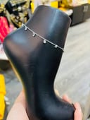 Stainless anklet 4 silver color 