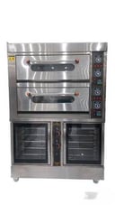 فرن بيتزا 2 دور مع خمارة HEO-408D