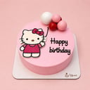 Hello Kitty Cake - Pink Balloons