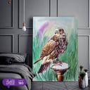 180 - الصقر رسمة زيتية