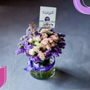 فازة ورد البيبي جوري الطبيعي بالشوكلا مع نجوم الليل