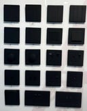 Demo Glass  modern Black Piano Plug Set