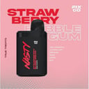 ناستي 3000 فوكس فيكس جو فراولة علك NASTY FIX GO 3000 Strawberry Bubblegum