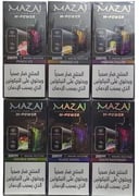 جهاز فيب شيشة مزاج ام باور 20000 شفطة 6 نيكوتين عدة نكهات استخدام مره واحده MAZAJ M-POWER