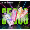 LOST MARY TURBO سحبة سيجارة لوست ماري تيربو 35000 شفطة 50 نيكوتين عدة نكهات استخدام مره واحده