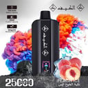 سحبة الكيف 25000 موشة خوخ مثلج ALKIF 25000 PUFFS PEACH ICE