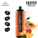 كراون بار الفاخر 15000 سحبة بطعم خوخ منعش AL FAKHER CROWN BAR HYPERMAX 15000 PUFFS PEACH ICE