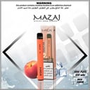 سحبة جاهزة مزاج خوخ بارد 1000 موشة Mazaj peach ICE 1000 Puff disposable