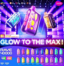 VOZOL RAVE سحبة سيجارة فوزول ريف 40000 شفطة عدة نكهات 50 نيكوتين استخدام مره واحده