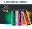 كراون بار الفاخر 15000 سحبة بطعم الكرز فيز AL FAKHER CROWN BAR HYPERMAX 15000 PUFFS CHERRY FIZZ
