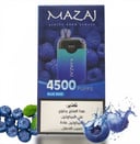 سحبة مزاج انفينيتي 4500 موشة بلوراز توت Mazaj Infinity 4500 Puff Blue Razz