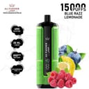 كراون بار الفاخر 15000 سحبة بطعم بلوراز ليمون AL FAKHER CROWN BAR HYPERMAX 15000 PUFFS BLUE RAZZ LEMONADE