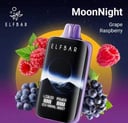 سحبة الف بار مون نايت 40000 سحبة عنب رازبيري ELFBAR MOONNIGHT 40000 PUFFS Grape Raspberry