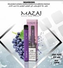 MAZAJ سحبة سيجارة مزاج 1000 شفطة  عدة نكهات استخدام مره واحده