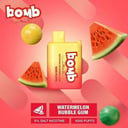 سحبة بومب 6000 بوف نكهة بطيخ علكة BOMB 6000 PUFF Watermelon Bubble Gum
