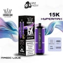 كراون بار الفاخر 15000 سحبة بطعم ماجيك لوف AL FAKHER CROWN BAR HYPERMAX 15000 PUFFS MAGIC LOVE