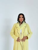 عباية كريب خفيف بقصة الكلوش