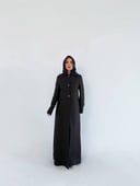 عباية لنن هندي رسمية مقفلة