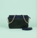Women's green leather bag