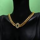 عقد تشوكر جنزير ذهب 18