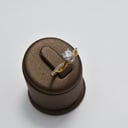 خاتم سولتير ذهب 18