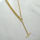 عقد جنزير ذهب 18