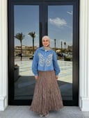 جاكت تطريز فراشة