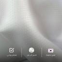 بيكاسو قماش مخلوط بنقشه باللون الابيض 